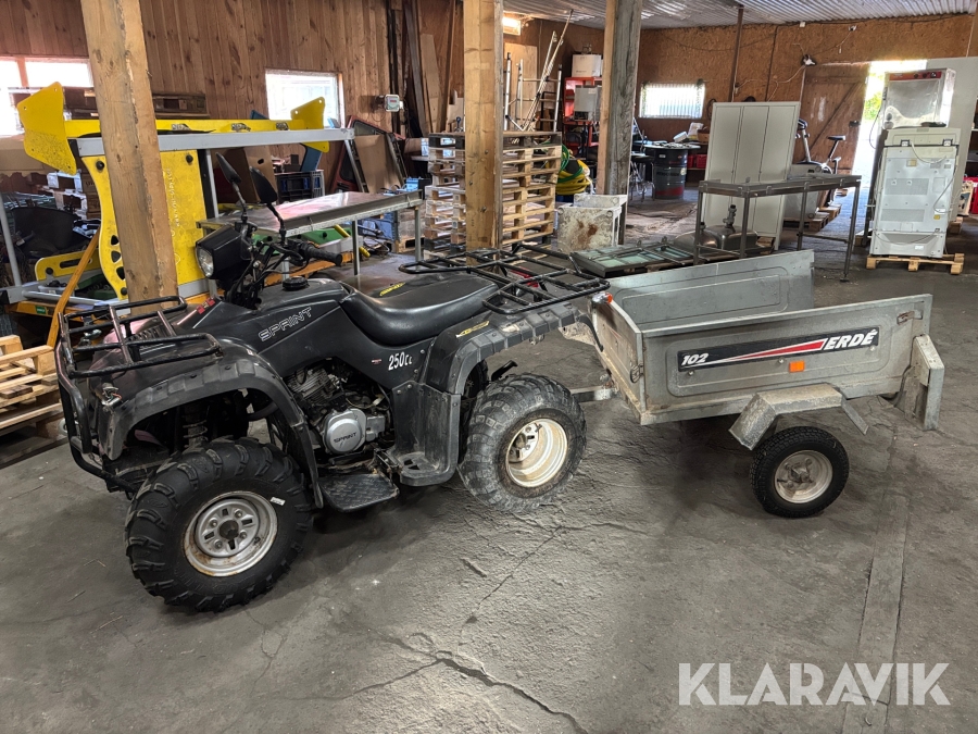 ATV Sprint 250cc med vagn