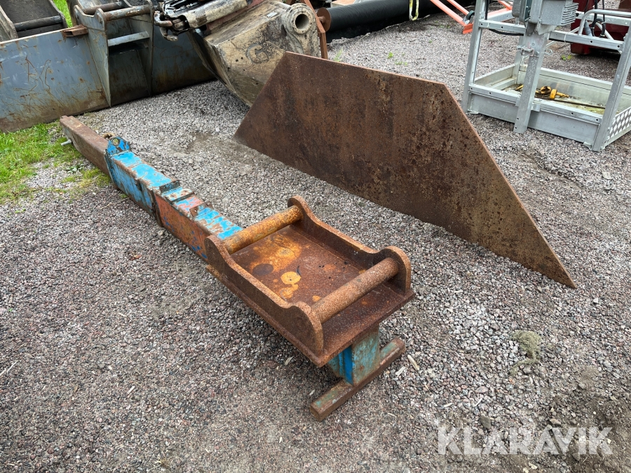 Kranarm med S60-fäste & plåt