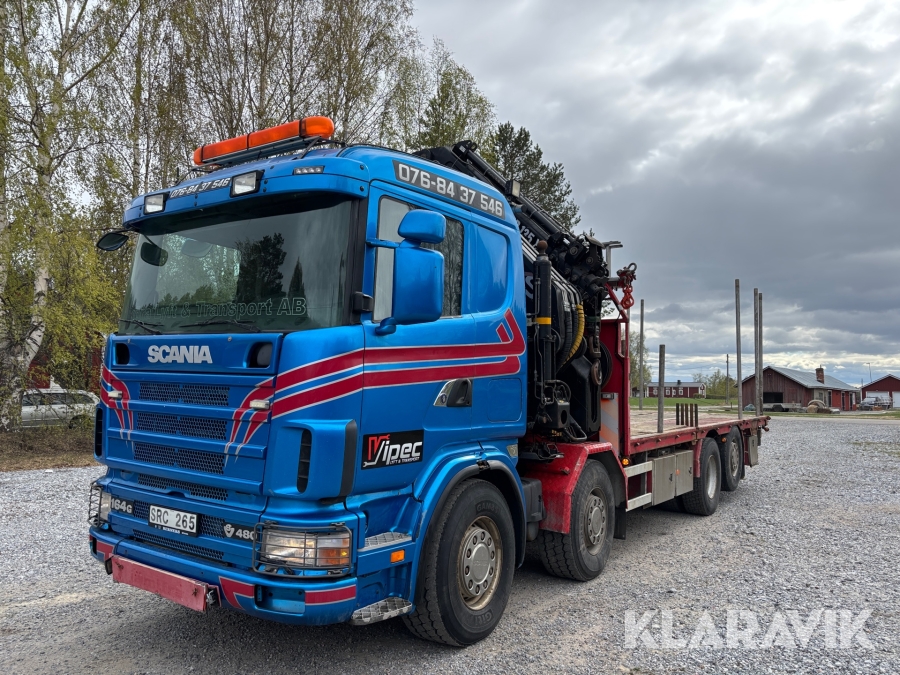 Kranbil 70t/m Scania 164G med jibb
