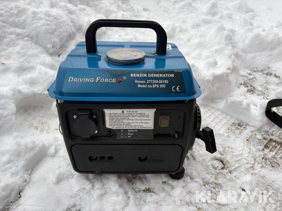 Elverk Driving Force SPG950 bensindrivet