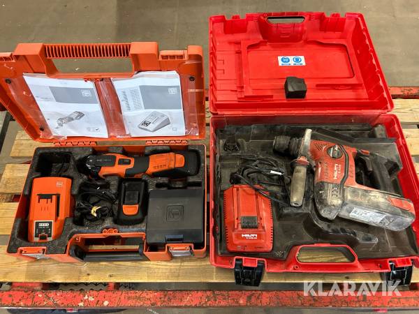 Borrhammare 1 st, Multimaskin 1 st Hilti / Fein TE 6A36 AVR / SuperCut AFSC 18