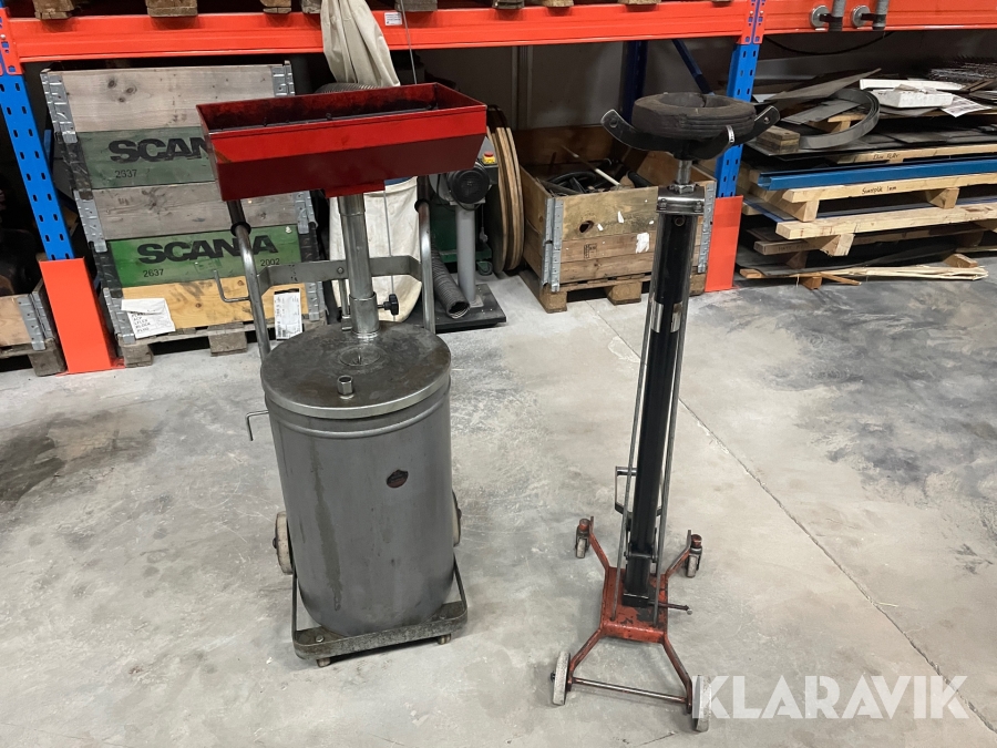 Oljesamlare och växellådslyft