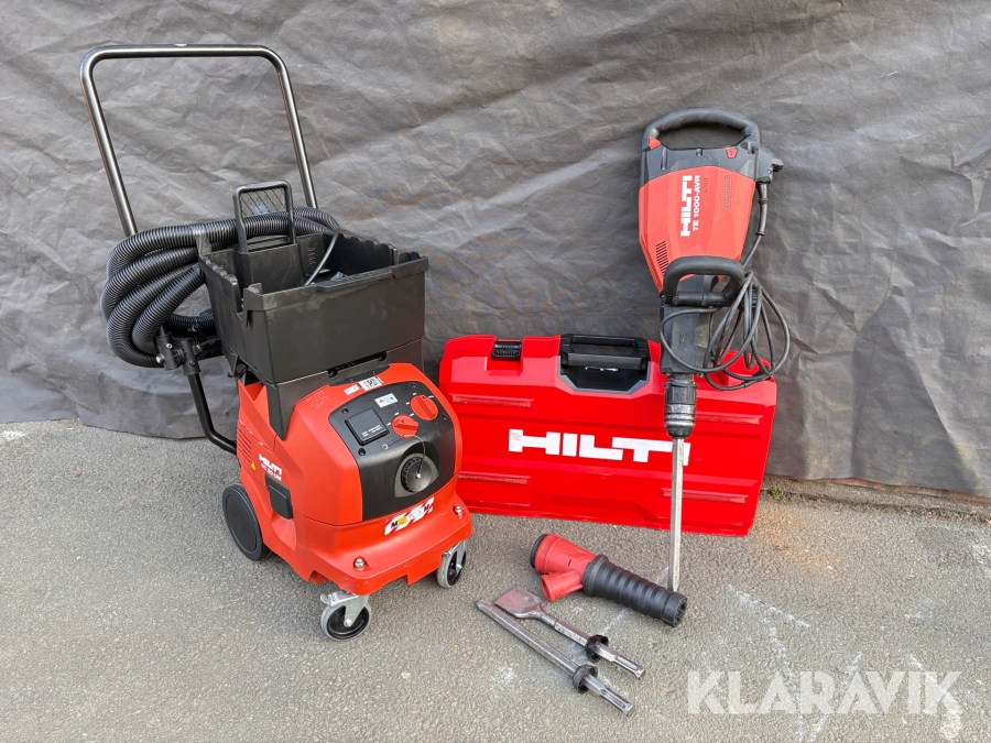 Mejselhammare och våt/torrsug Hilti TE 1000 AVR / VC 20-UM