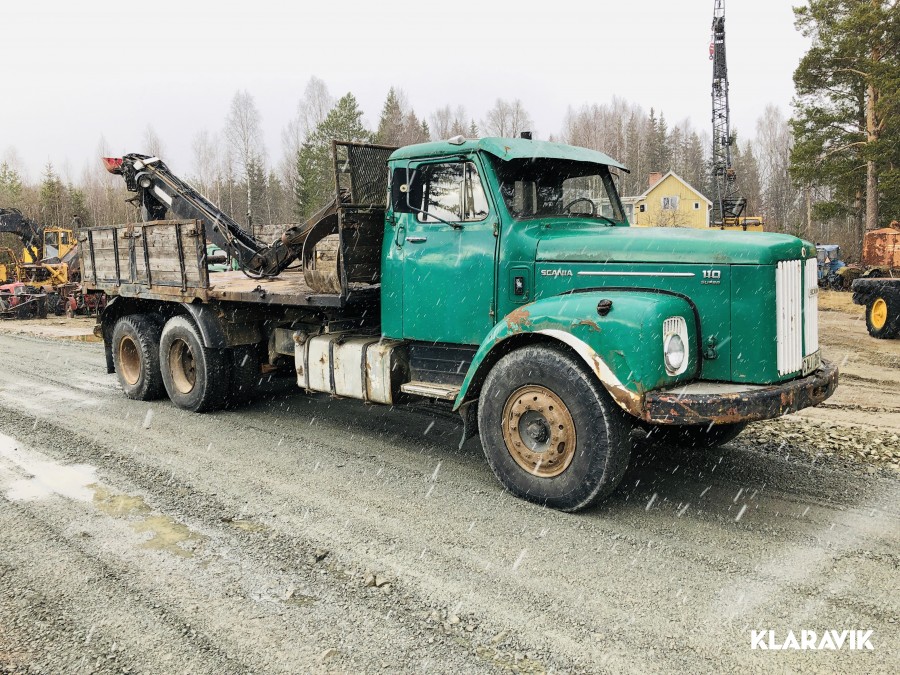 Lastbil Scania LS110 med kran 