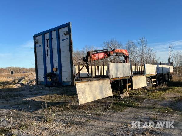 Ståltrailer Närko med Fassi F170 kran