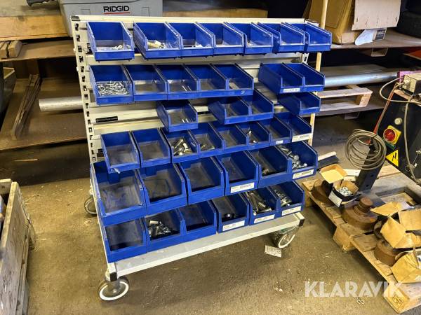 Förvaringställning på hjul Perstorp Plastic Systems med lådor