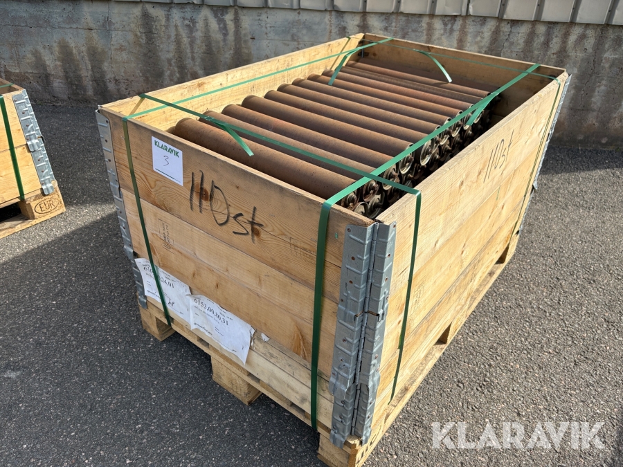 Rullar till transportbana 1st pall