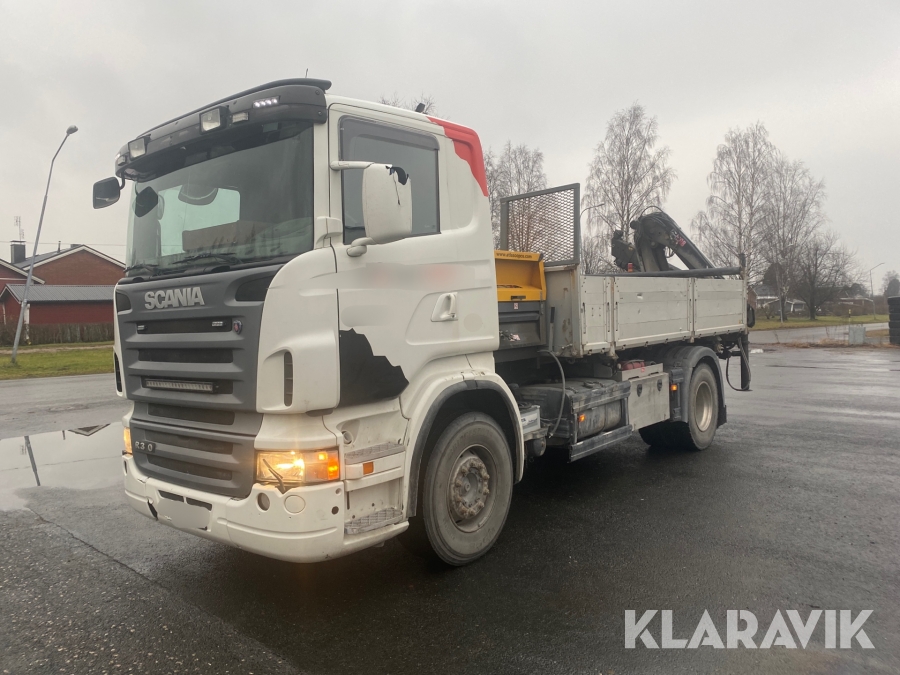 Lastbil med kran och kompressor Scania R310 4x2