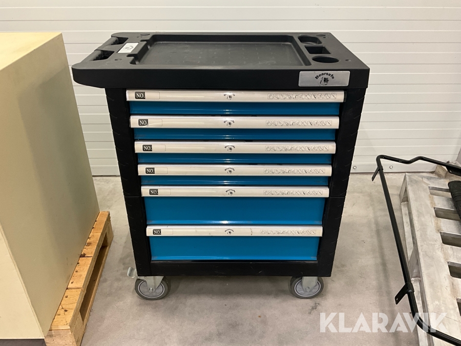 Verktygsvagn med verktyg Bearsafe