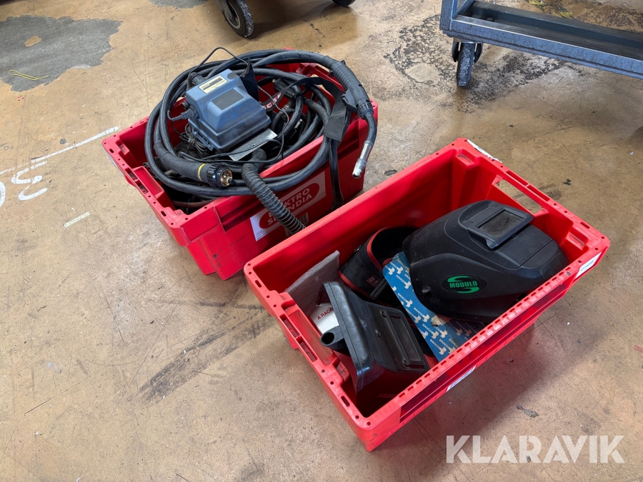 Fotpedal samt tillbehör till svets