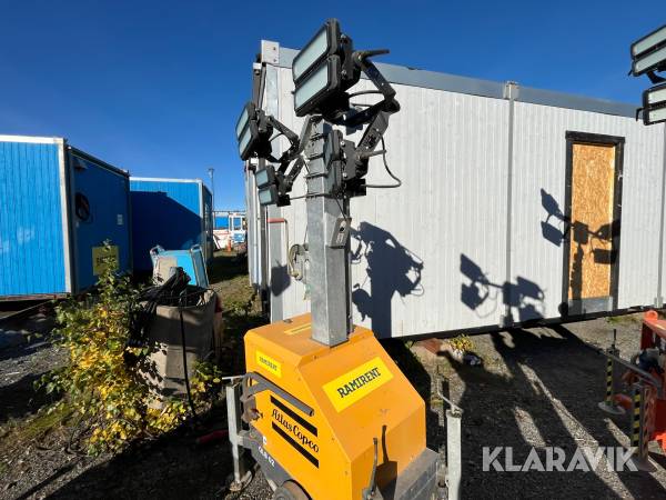 Belysningsmast LED 7M Atlas Copco QLB 02