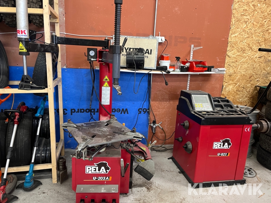 Däck & balanseringsmaskin Pela U-203A & U-823