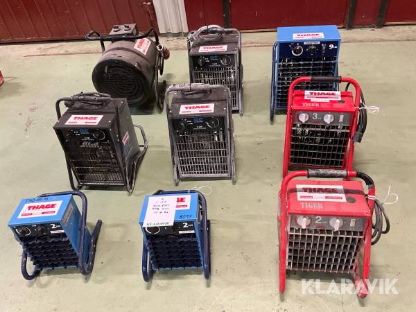 Fläktar 9st Frico, Ac, El-Björn