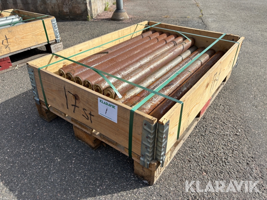 Rullar till transportbana 1st pall