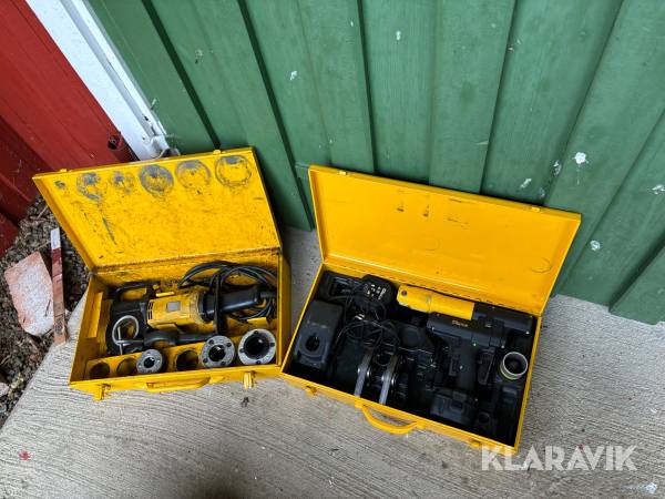 Handdriven gängningsmaskin och pressmaskin Rems