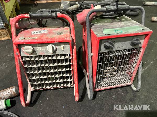 Värmefläktar Luna 024800047 5 kW 2 st