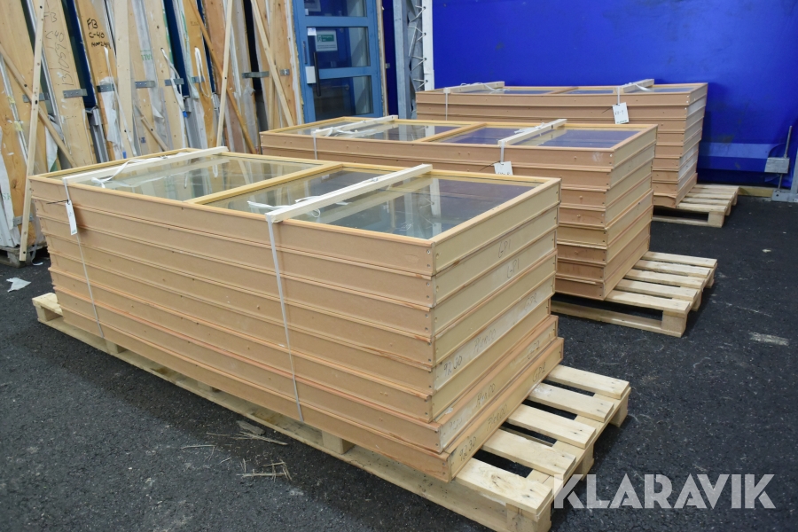 Fönster tvådelade För invändigt montage 24 st