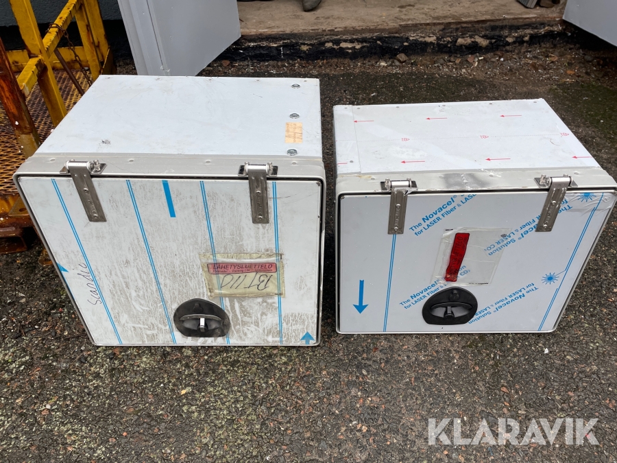Verktygslådor för släp 2 st