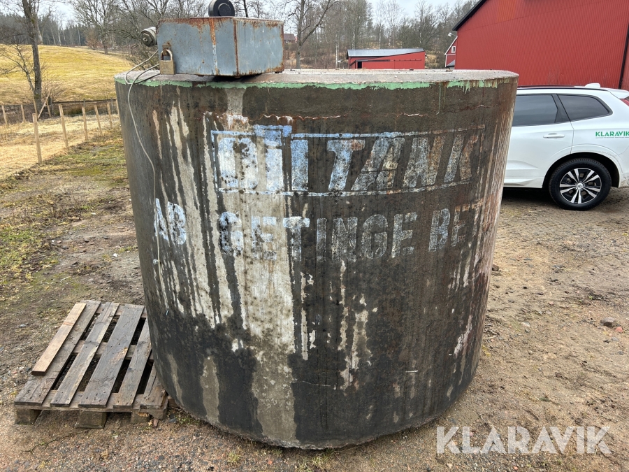 Dieseltank AB Getinge Betong 6000 l i betong och stål