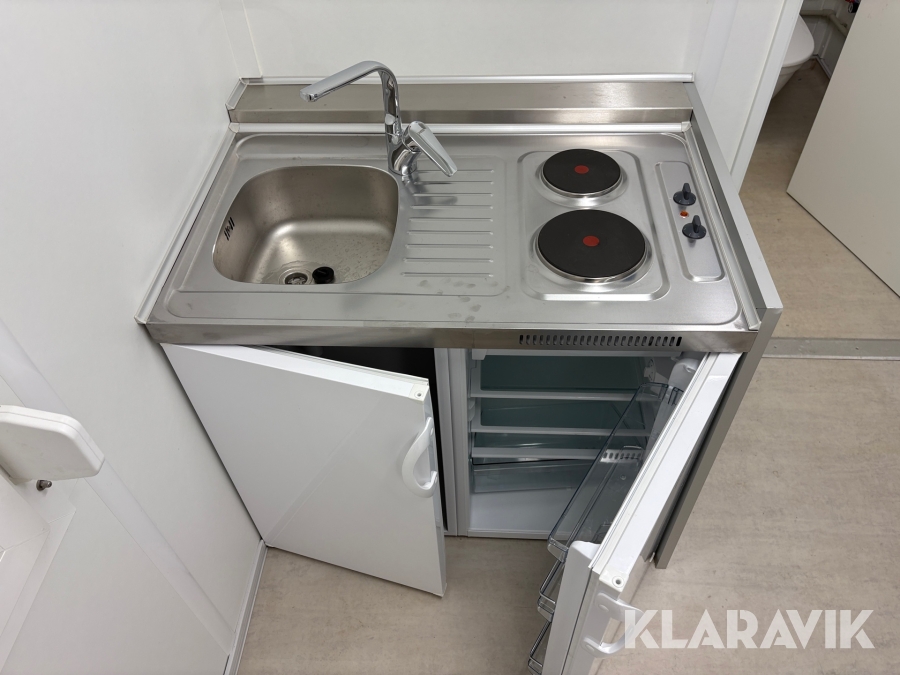 Stålmodul Bod börsen 20 fot med wc & pentry