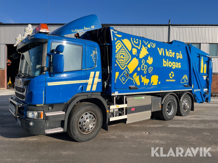 2-facks Returpackbil Scania P340 6x2*4 biogas