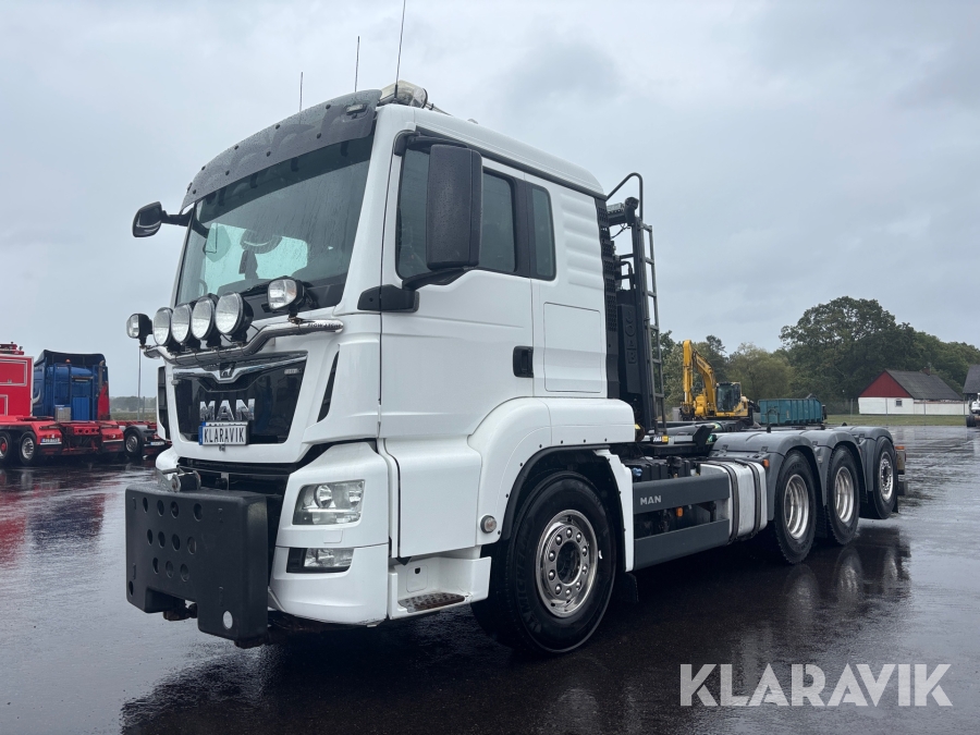 Lastväxlare MAN TGS 35.500 8x4 med full plogutrustning