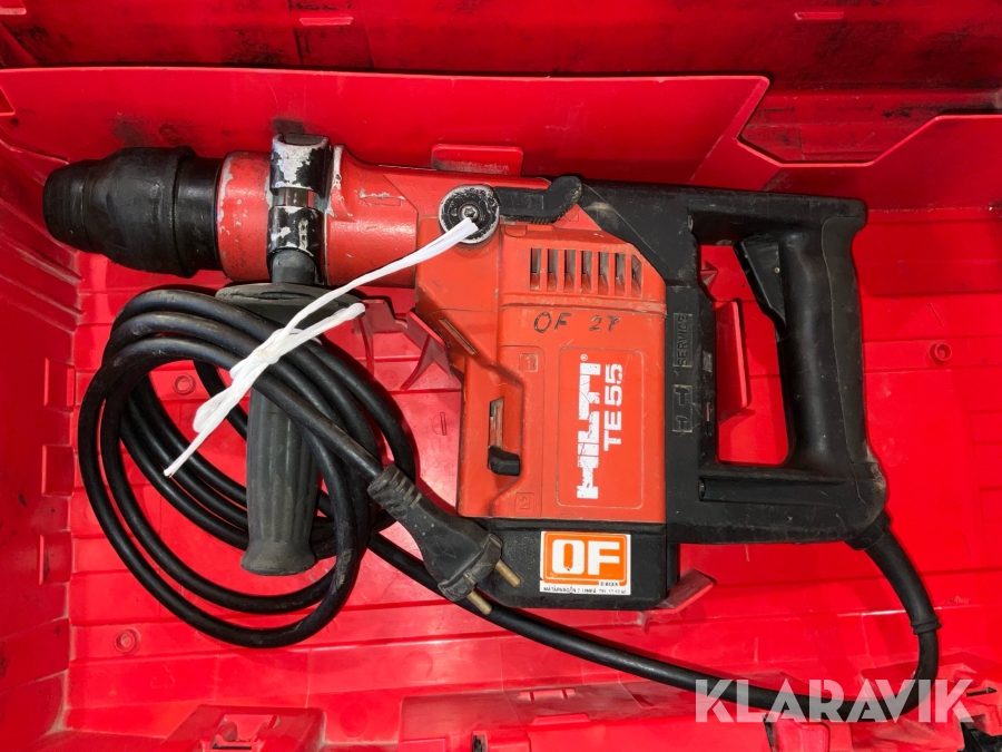 Borrhammare Hilti TE55 med bilningsfunktion