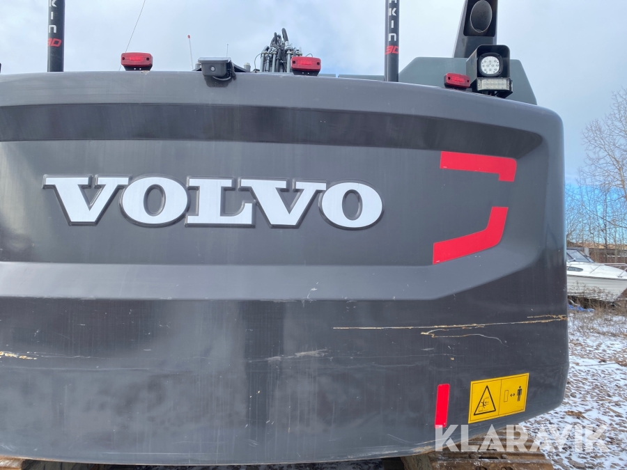 Grävmaskin Volvo EC250EL med tiltrotator och redskap 3D