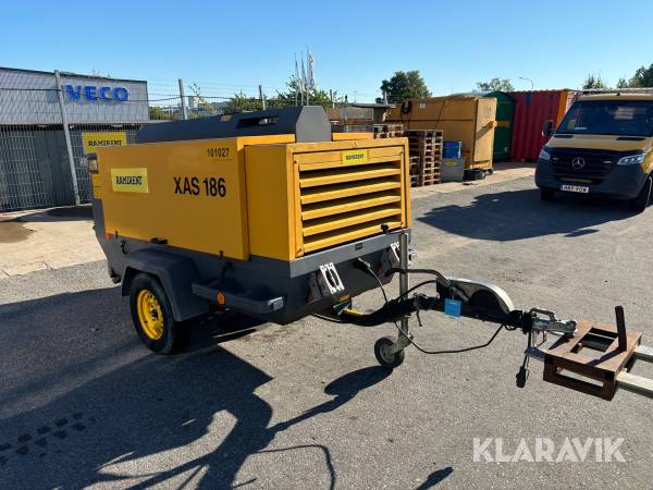 Kompressorvagn Atlas Copco XAS 186