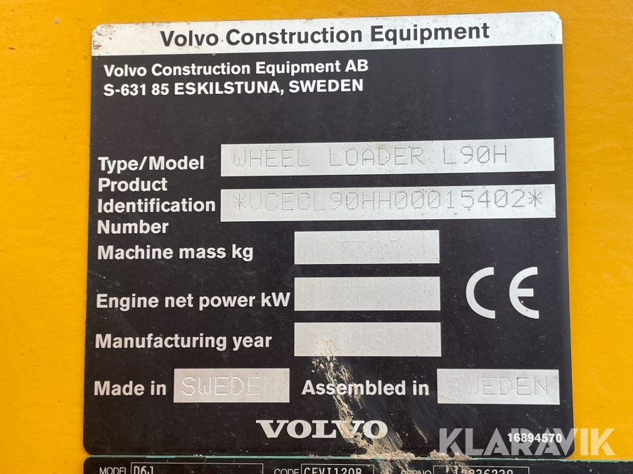 Hjullastare Volvo L90H