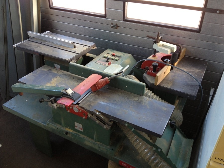 KITY kombinationsmaskin Rikt- och Planhyvel, Cirkelsåg och Fräs