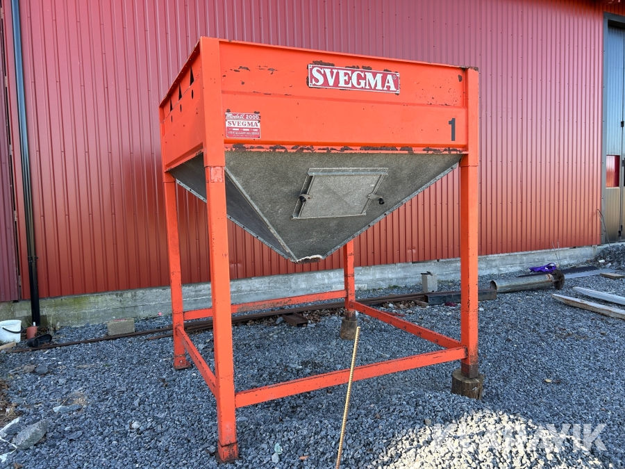 Spannmålstork med satstork och vågceller