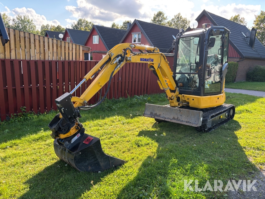 Grävmaskin Komatsu PC26MR-5 med rototilt & redskap 2022