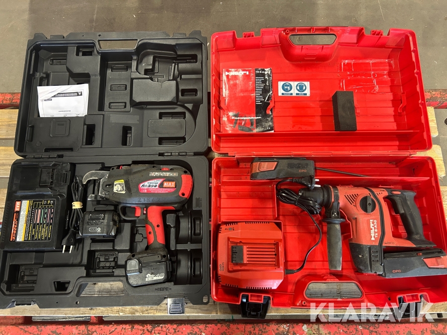 Borrhammare 1 st, Najmaskin 1 st Hilti / Max TE 6-A / RB 398