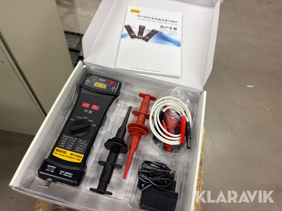 Högspänningsdifferential prob Rigol RP1000D
