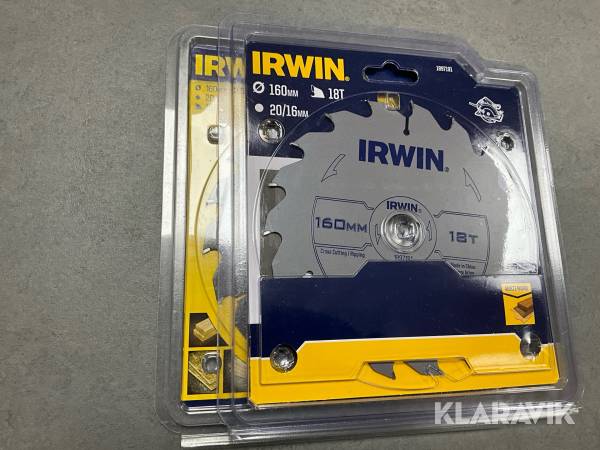 Sågklinga Irwin 160x20/16mm 2st