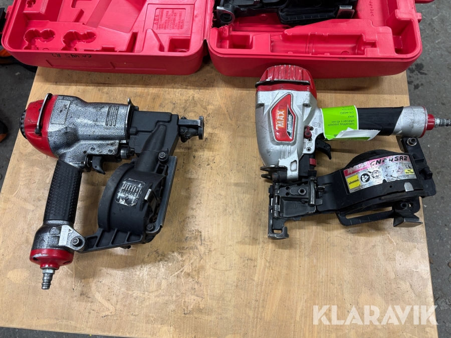 Parti med byggmaskiner Hilti & Max