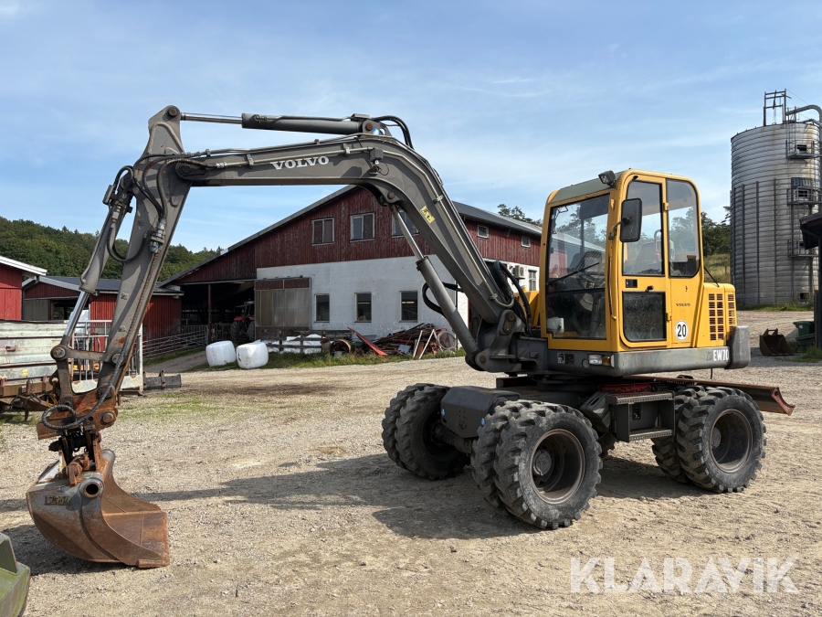 Hjulgrävare Volvo EW70 - Lehnoff SW08, 4st redskap
