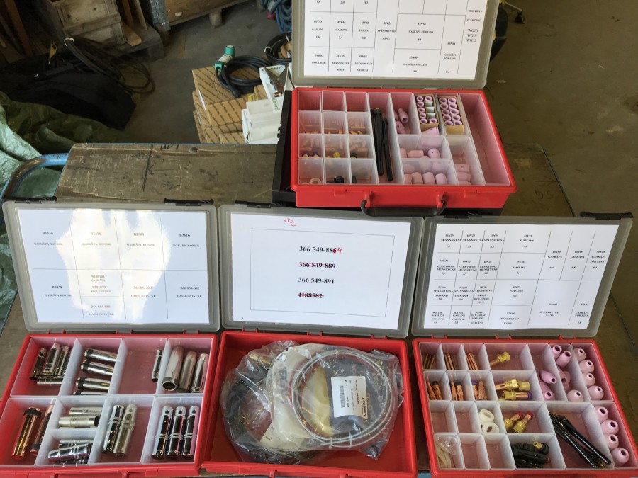 Svetsdelar och slitdelar 