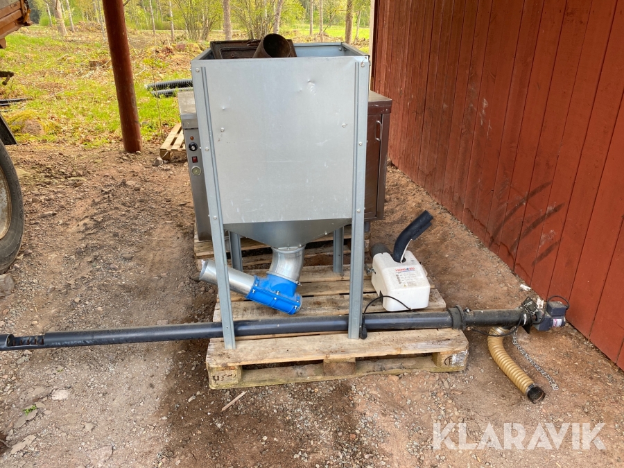 Pelletsbrännare med förråd Viking BIo