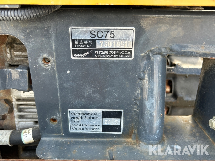 Larvdumper Canycom SC75, Trollhättan, Klaravik auktioner