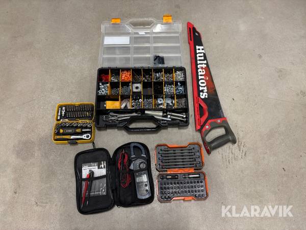 Verktygskit + skruvlåda