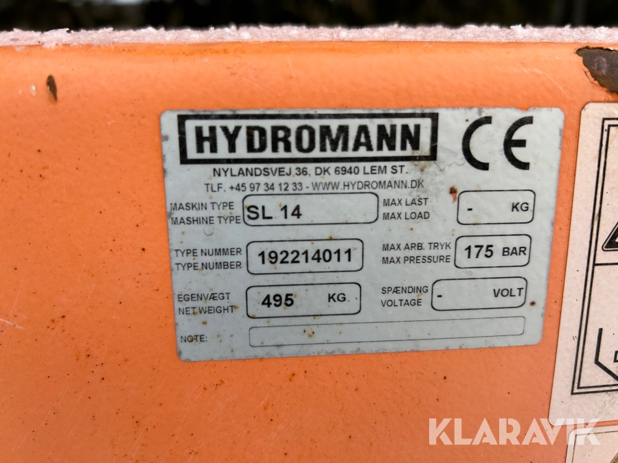 Sandspridare Hydromann SL40, Kramfors, Klaravik auktioner