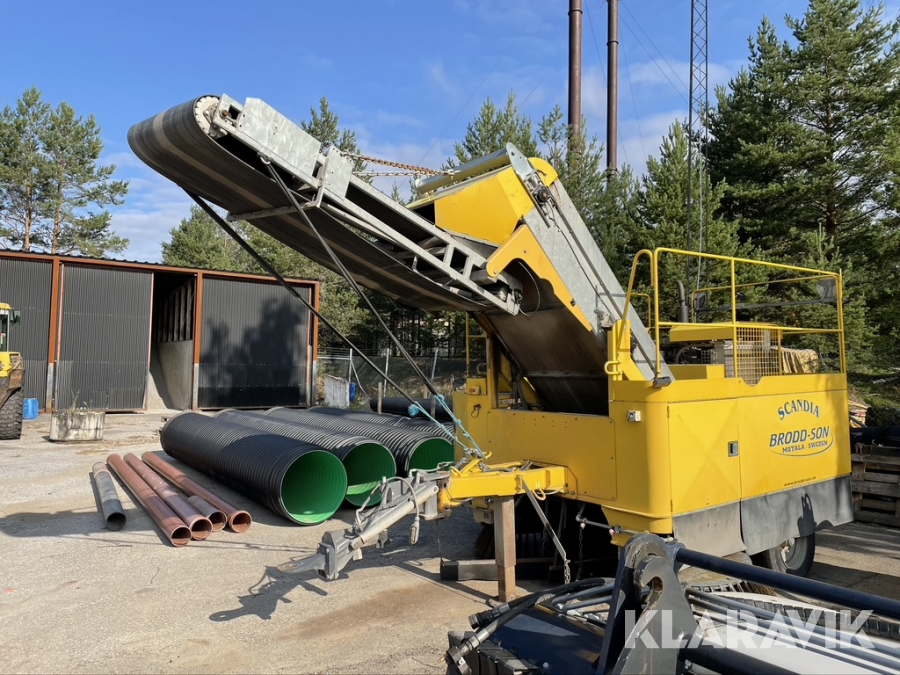 Sandupptagare Broddson Scandia streetsweeper lastbilsdragen