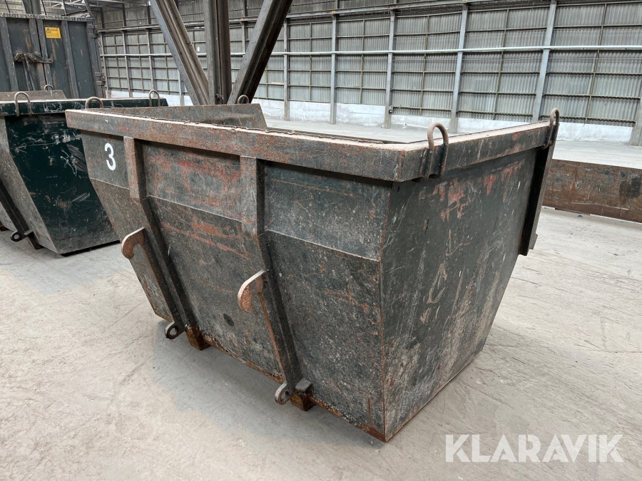 Container 4 m3 med stora BM-fäste