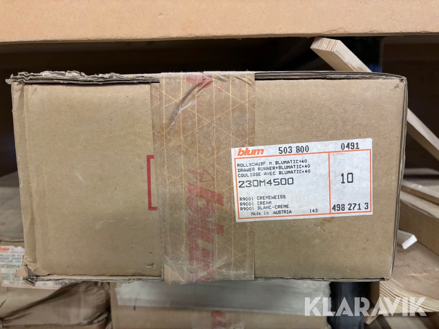 Lådsystem Blum 14st lådor