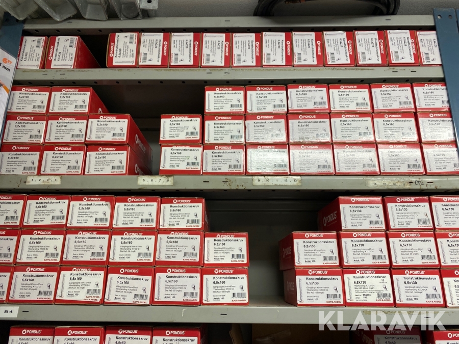 Konstruktionsskruv Pondus