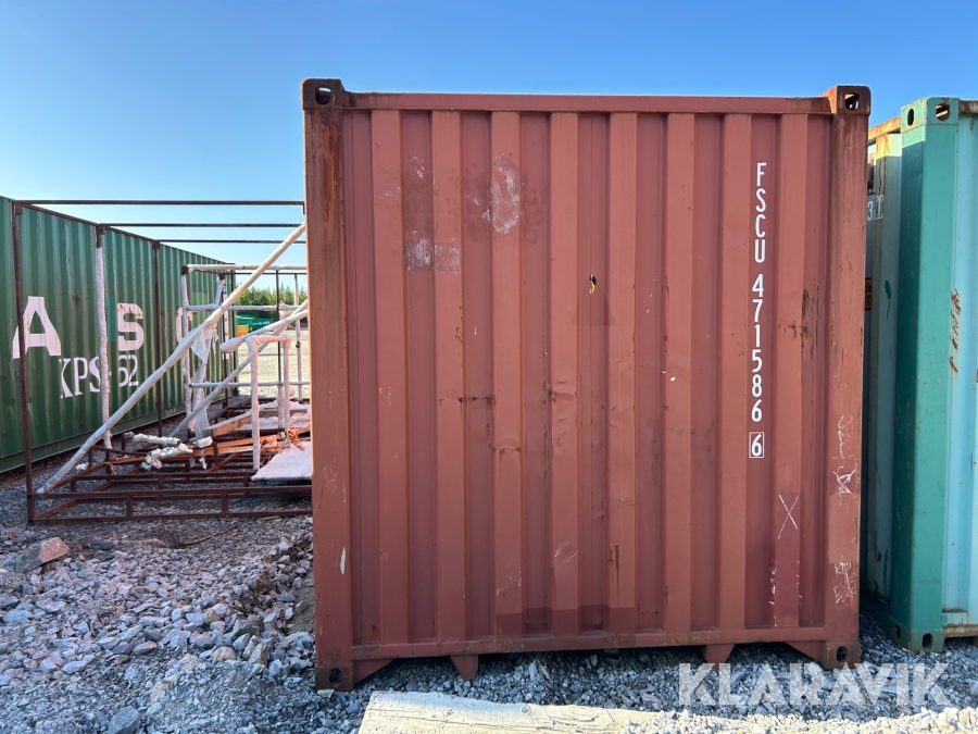 Container 40 fot röd/brun