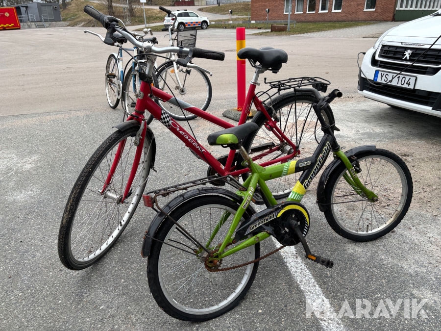 Barncyklar Greenfield Mikko 2.0  och  Crescent 2 st