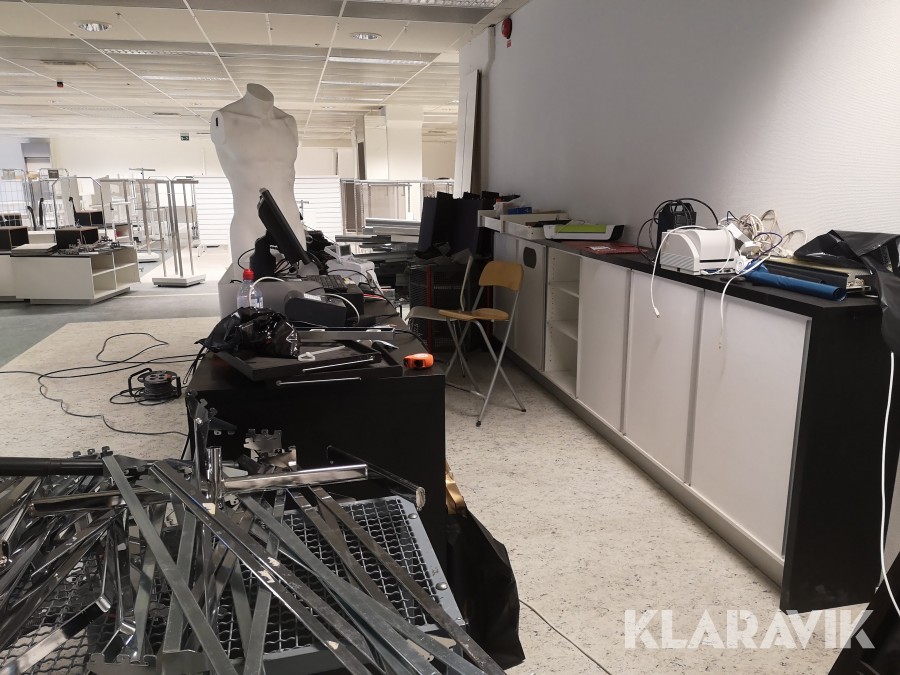 Butiksinredning större mängd